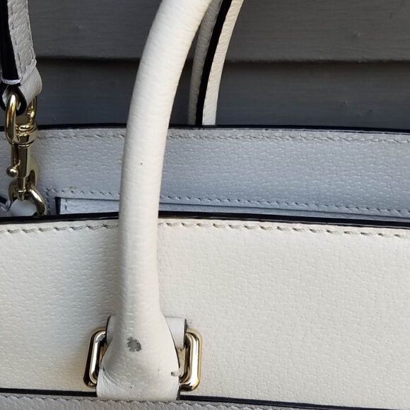 Iconic Kate Spade Gray Cameron Street Candace Leather Satchel - Picture 11 of 13